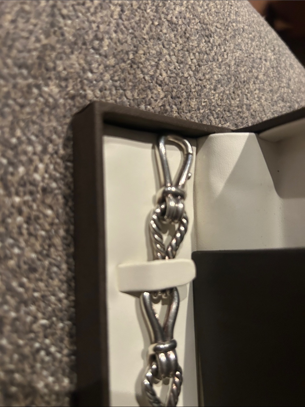 David Yurman Silver Twisted Rope-Link Bracelet - Picture 4 of 5